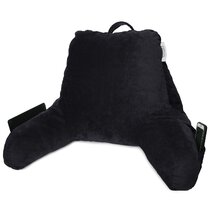 Black sales backrest pillow